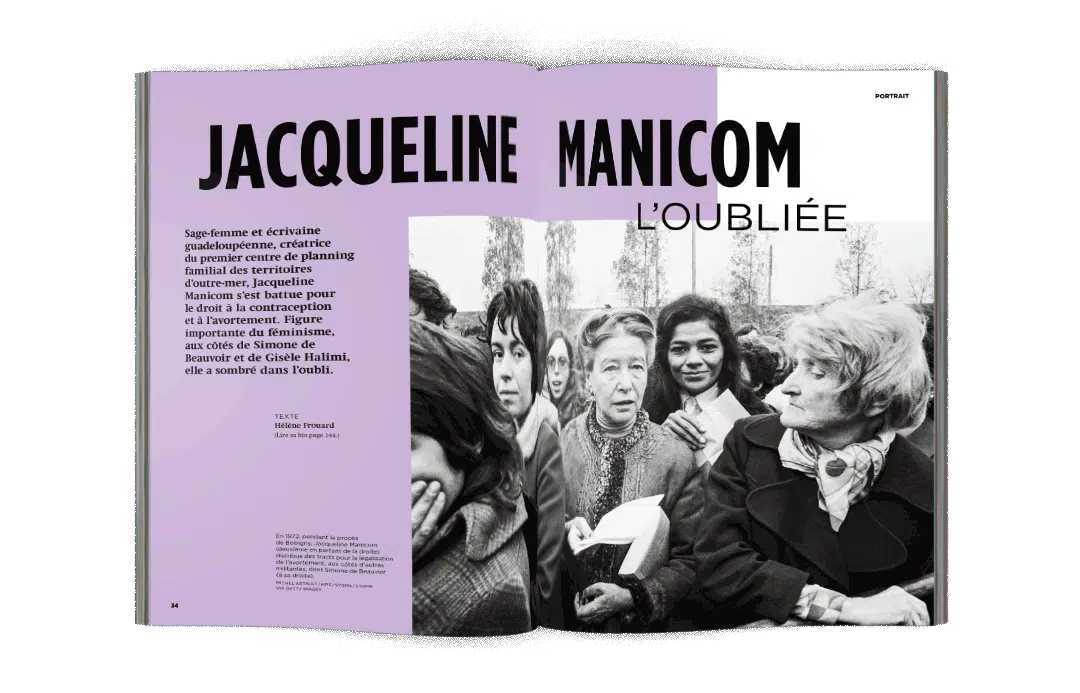 Mock-up Portrait signée Hélène Frouard « Jacqueline Manicom : l'oubliée » - La Déferlante 12