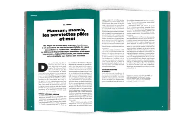 Maman, mamie, les serviettes pliées et moi