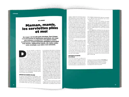 mock-up Chronique No Anger « Maman, Mamie, les serviettes pliées et moi » - La Déferlante 12