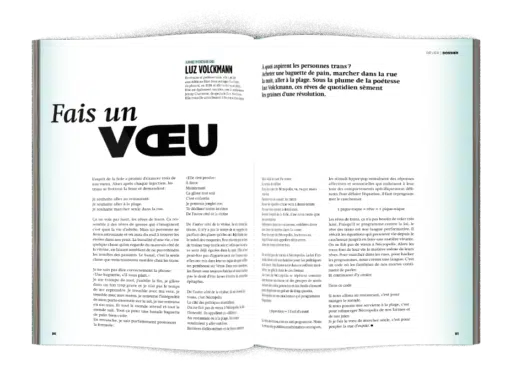 Mock-up Poésie « Fais un vœu » signée Luz Volckmann