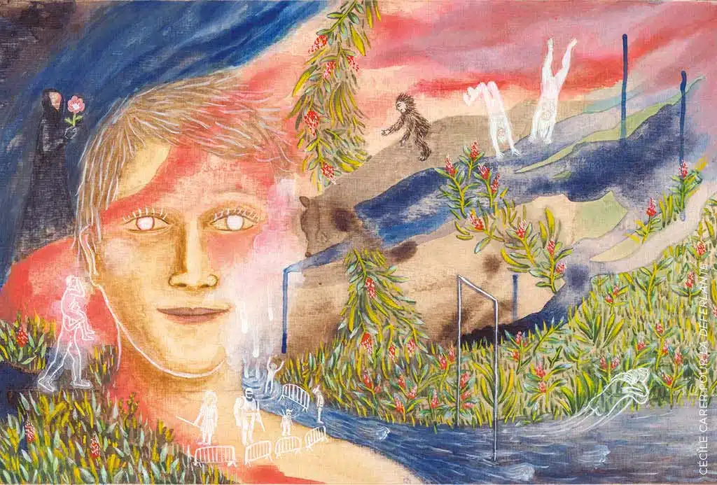 Dessin « Infusion Nocture » signé Cécile Carer - La Déferlante 12 
