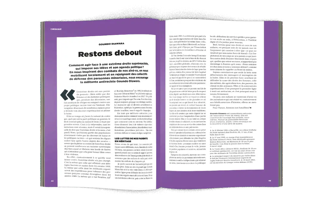 Double-page dans La Déferlante #15