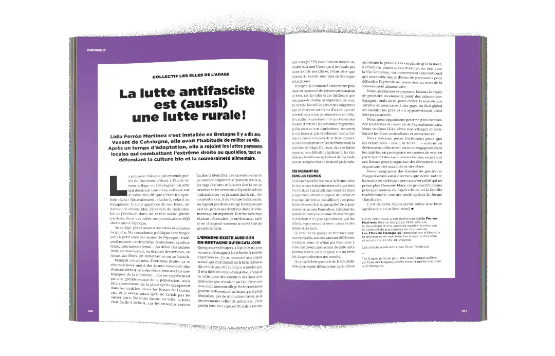 La lutte antifasciste est (aussi) une lutte rurale !